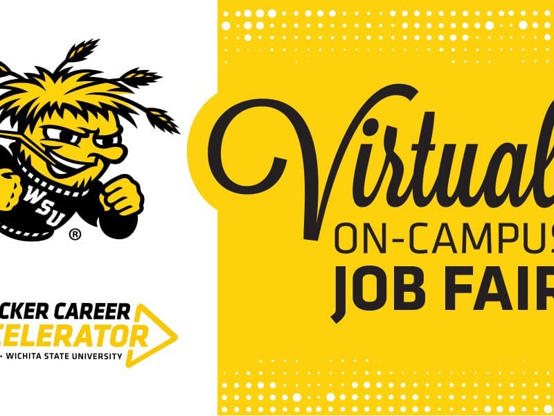 Virtual On-Campus Job Fair graphic.