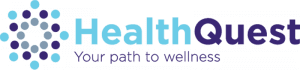 Healthquest, "Your path to wellness," logo.