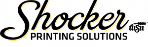 Graphic featuring text 'Shocker Printing Solutions.'