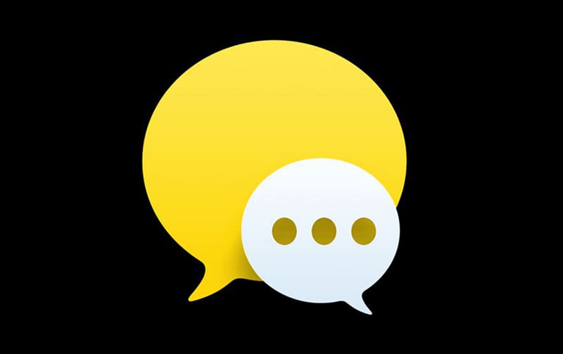 Graphic featuring yellow and white text bubbles.