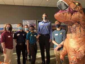 Picture of Epsilon Tau Chapter of BAP volunteers at Exploration Place.