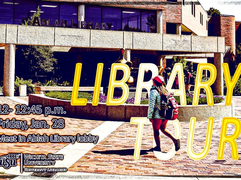 Library Tour: Friday, Jan. 28, 12 - 12:45 p.m. Meet in Abah Library lobby.
