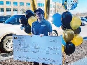 Ella Tucker, senior at Epic Charter Schools in Tulsa, Oklahoma, has been awarded $50,000 for the 2022 Wichita State University Clay Barton Scholarship.