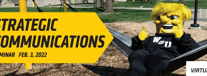 Picture of Wu in hammock and test Strategic Communications Seminar Feb. 3.