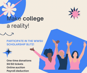 A graphic that shows the options for participating in the fundraiser for WWSU.