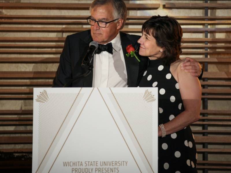 Image of Pamela and Alex Ammar receiving with Fairmount Founders’ Award