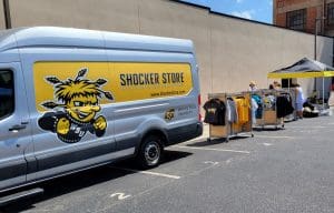 Photo of mobile unit store van at the farmers market