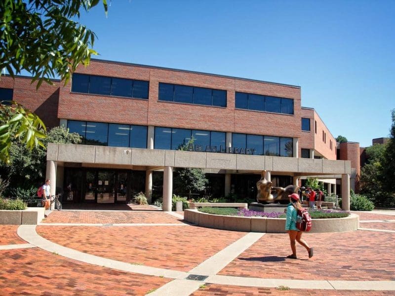 Image of exterior of Wichita State Campus.