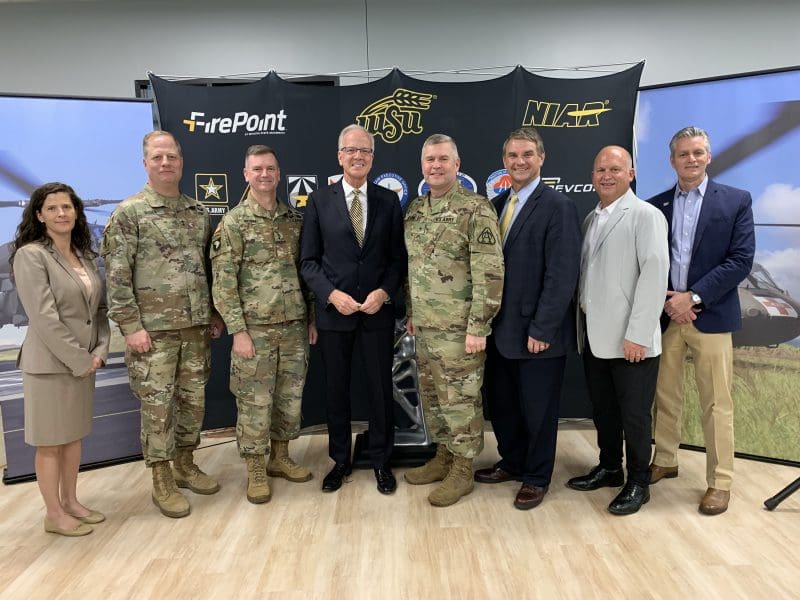 WSU and Army officials at news conference