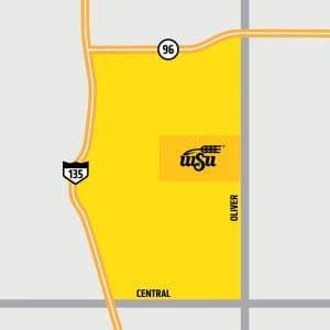 Illustrated map of Shocker Neighborhood.