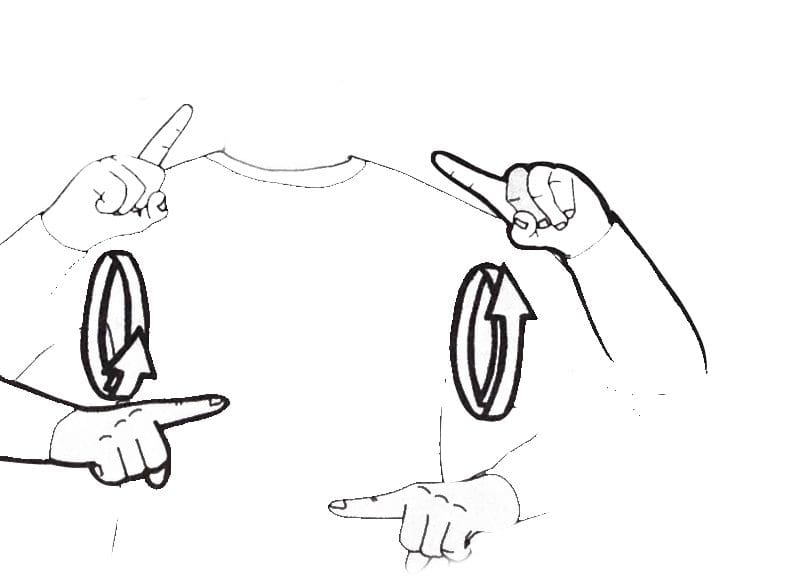 image of hands signing