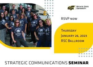 RSVP now; Thursday, Jan. 26, 2023; RSC ballroom; Strategic Communications Seminar