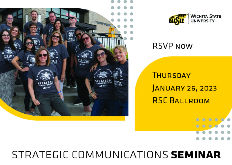 RSVP now; Thursday, Jan. 26, 2023; RSC ballroom; Strategic Communications Seminar