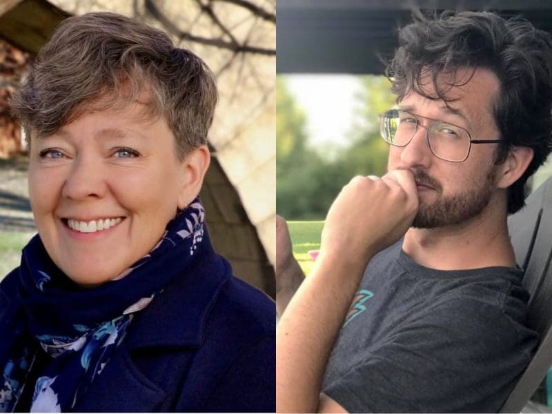 Photos of Tina Murano and Joshua Smith.