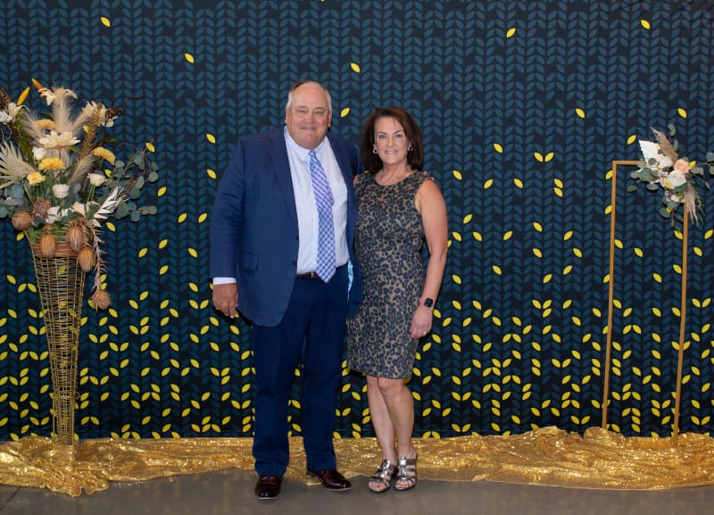 Steve and Regine Feilmeier pose for a photo.
