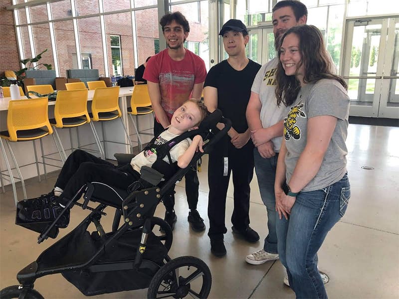 Alexander De Jesus, Isaac Lee, Hunter Spoon and Reagan Kelley with Sutton