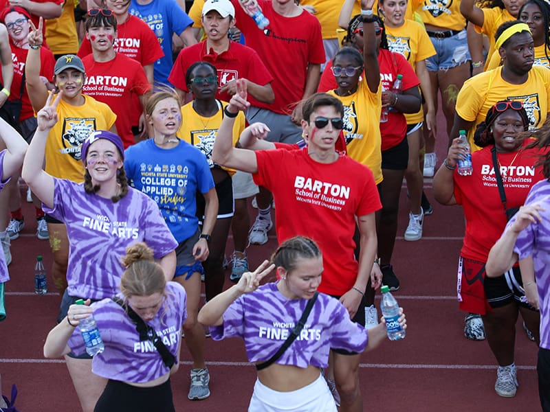 Students celebrate their colleges at Clash of the Colleges 2022