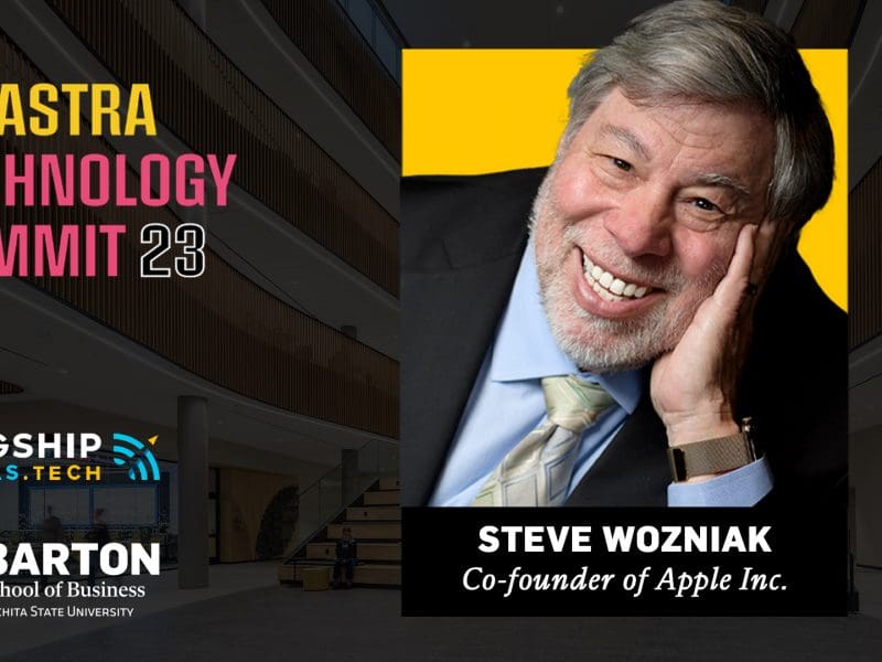The W. Frank Barton School of Business at Wichita State University is excited to be the FlagshipKansas.Tech event partner for their second Ad Astra Technology Summit featuring Steve Wozniak, co-founder of Apple Inc.