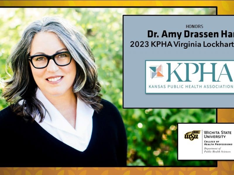 Dr. Amy Drassen Ham, recipient of the 2023 KPHA Viginia Lockhart Award in Health Education