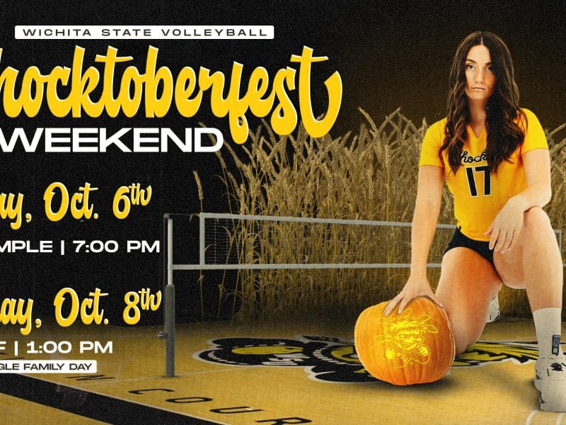 Shocktoberfest Weekend. Friday, Oct. 6th vs Temple 7:00. Sunday, Oct. 8th vs USF 1:00PM Wichita Eagle Family Day.