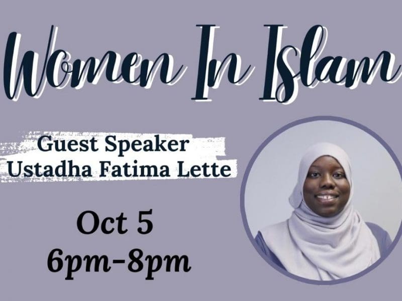 Event title 'Women In Islam'