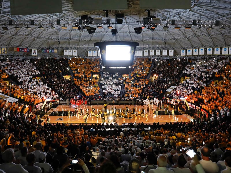 Charles Koch Arena packed watching the Wichita State Spirit Squad