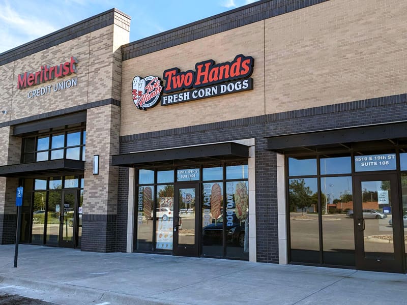 Two Hands Corn Dogs at Braeburn Square