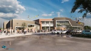 Rendering of what the Wilkins Stadium renovations will look like