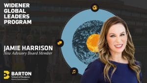 Jamie Harrison, chief growth officer at Meritrust Credit Union and the newest member of the Widener Global Leaders Program advisory board.