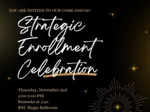 You Are Invited To Our and Thursday, November 2nd, 3:00-5:00pm and RSC Beggs Ballroom.