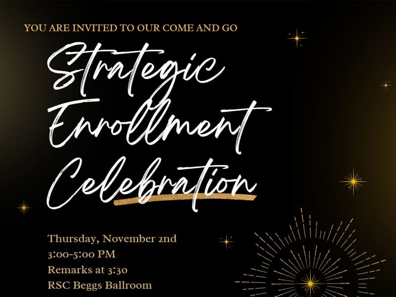 You Are Invited To Our and Thursday, November 2nd, 3:00-5:00pm and RSC Beggs Ballroom.