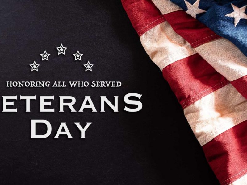 American Flag honoring all who served