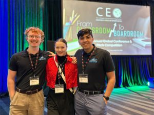 JC Wright, Trinity Madden and Will Panakos at the competition