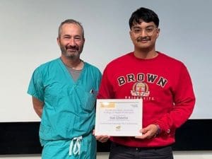 Dr. Joel Alderson and MLS student Isai Chavira
