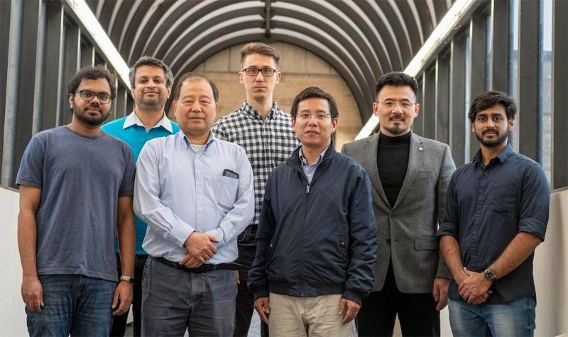 Members of the in-space manufacturing research team