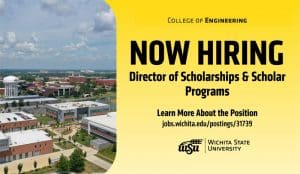 Now Hiring Director of Scholarships & Scholar Programs | Learn More About the Position: jobs.wichita.edu/postings/31739