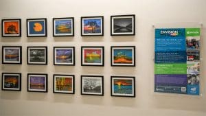Woolsey Hall, the home of the W. Frank Barton School of Business at Wichita State University, has a new art installation in partnership with the Envision Arts Program. Gretchen Howarth is the forth visually impaired artist to be featured on the third floor of the Barton School.