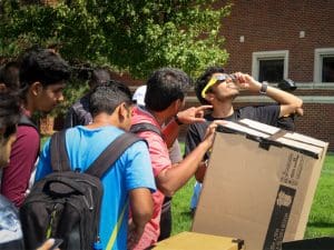 Shockers watching the 2017 solar eclipse