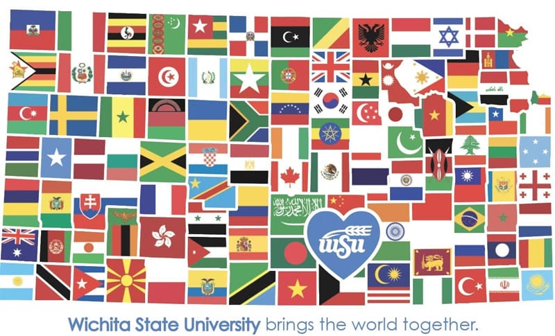 Image of the international flag T-shirt