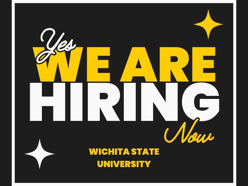 Black background with text "We are hiring" in black & gold
