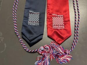 Sample cords and stoles (Red or Blue)