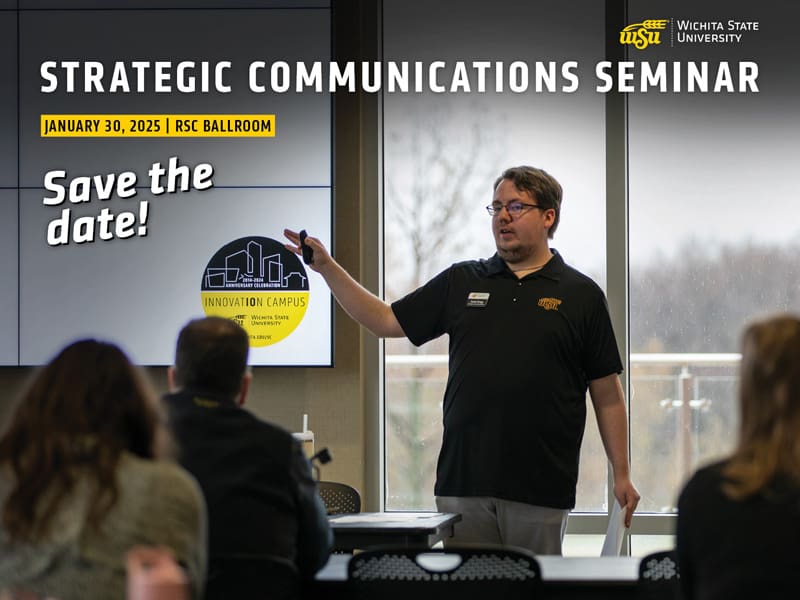 Staff presenting at the annual Strategic Communications Seminar