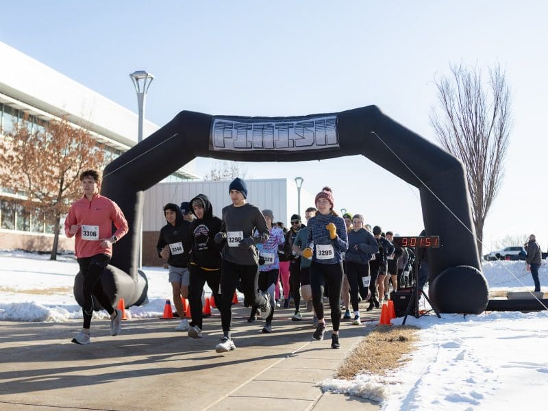 Participants in the Wichita State Engineering 5k