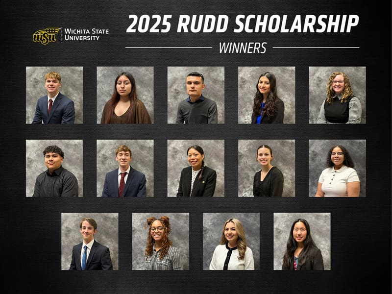 A collage of the 14 2025 Rudd Scholars