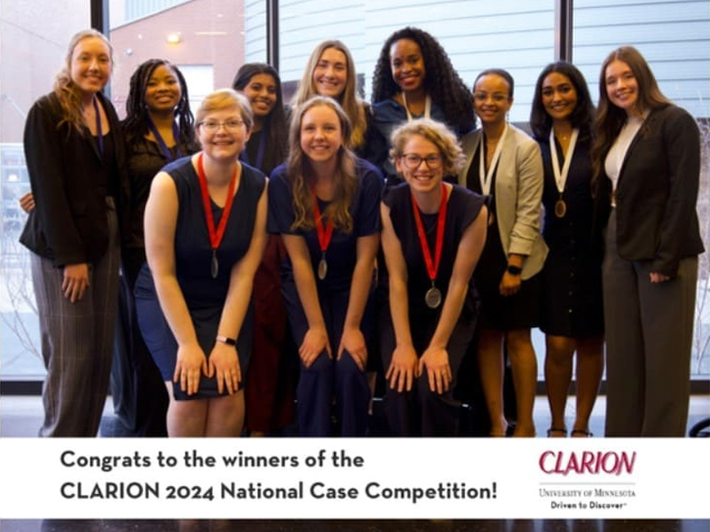 Congrats to the winners of the CLARION 2024 National Case Competition!