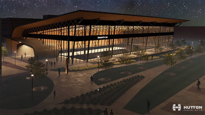 Rendering of the Shocker Fly Lab by Hutton Design + Build