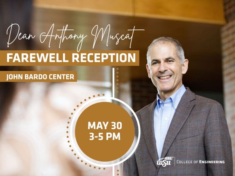 Dean Anthony Muscat | Farewell Reception | John Bardo Center | May 30 from 3 to 5 p.m.