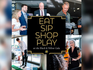 Eat - Sip - Shop - Play at the Black & Yellow Gala