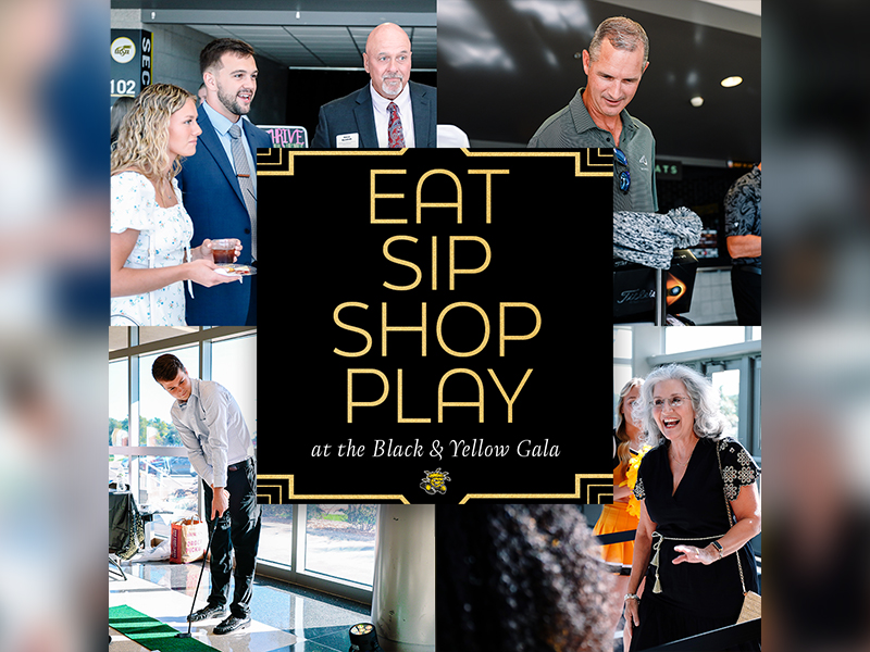 Eat - Sip - Shop - Play at the Black & Yellow Gala