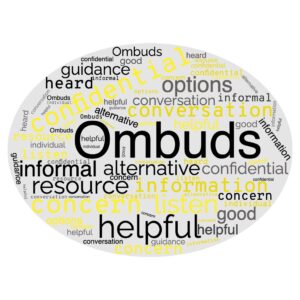 Ombuds word cloud